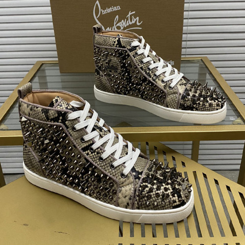 Christian Louboutin Mens Shoes Sneakers Luxury Brand Red Bottom Design Sports Footwears with Original Box