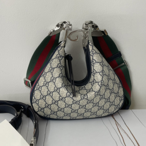 Gucci Womens Bags Shoulder Messenger Bag Luxury Brand Gucci Attache small shoulder bag with Original Box 699409 96GRN 4091
