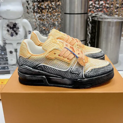 Louis Vuitton Mens Shoes Fashion Sneakers Design Luxury Brand LV TRAINER SNEAKER 1ABLVV Mix of materials with Original Box 1ABLUR  