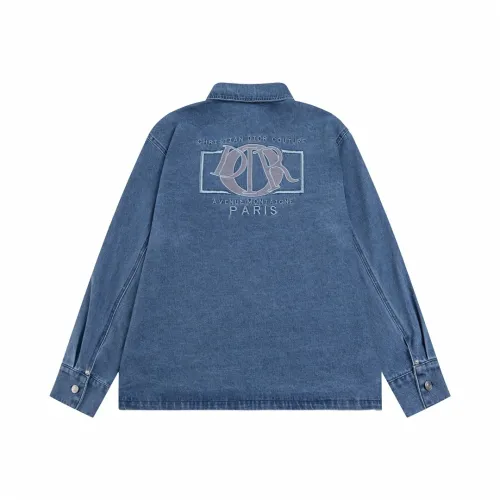 Dior Men Womens Coat Jackets Luxury Brand Mens Denim Jacket Top Quality   