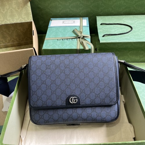 Gucci Mens Bags Shoulder Bag Luxury Brand Gucci Ophidia medium messenger bag 761741 FACJY 8441  