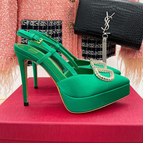 Valentino Garavani Women Fashion Shoes Pumps Luxury Brand Vlogo Signature Calfskin with Original Box 10cm Heel