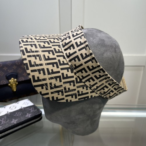 Fendi Men Womens Visor Hat Luxury Brand Design Fendi Cap with Original Box  