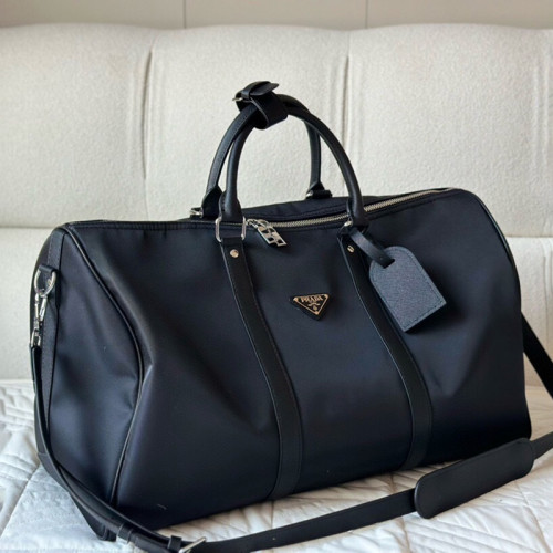 Prada Mens Womens Unisex Shoulder Bags Travel Bag Re-Nylon and Saffiano leather duffle bag 2VC013_2DMH_F0002_V_XOO without Original Box