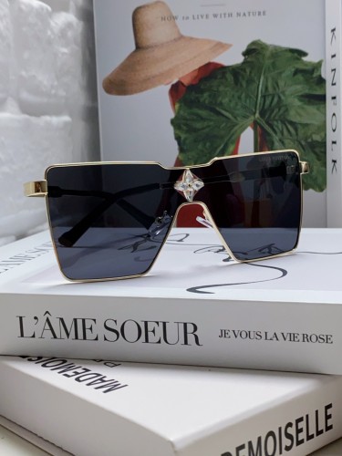 Louis Vuitton Sunglasses Luxury Brand Men Womens Sunglasses Cyclone Metal Sunglasses with Original Box  Z1700U