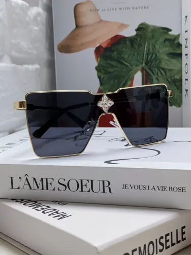 Louis Vuitton Sunglasses Luxury Brand Men Womens Sunglasses Cyclone Metal Sunglasses with Original Box  Z1700U