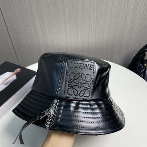 Loewe Womens Bucket Hat Luxury Brand Design Loewe Hats Fisherman hat in nappa calfskin with Original Box  