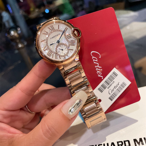 Cartier Womens Watch Luxury Brand Design Fashion Type with Original Box