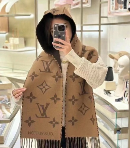 Louis Vuitton Scarves Womens Fashion Scarf Hat with Original Box   