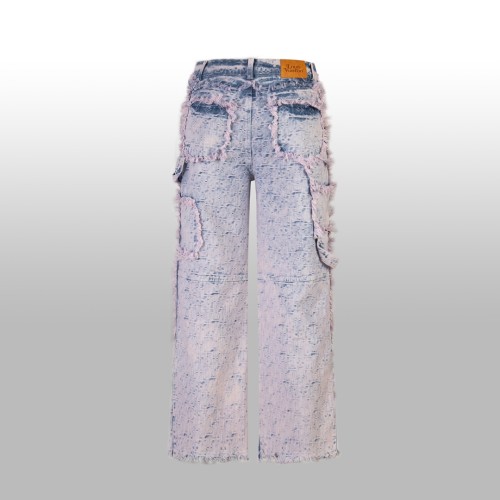 Louis Vuitton Luxury Brand Women Mens Pant Jeans   