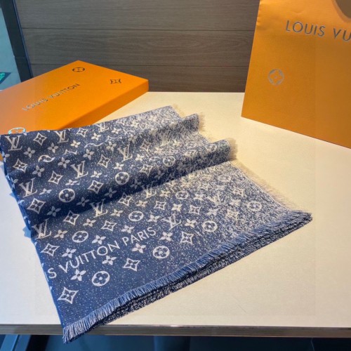 Louis Vuitton Scarves Men Womens Fashion Scarf with Original Box   