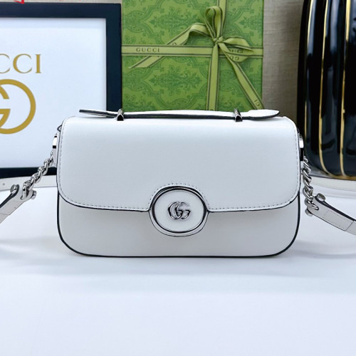 Gucci Womens Bags Shoulder Messenger Bag Luxury Brand Petite GG mini shoulder bag in Leather with Original Box