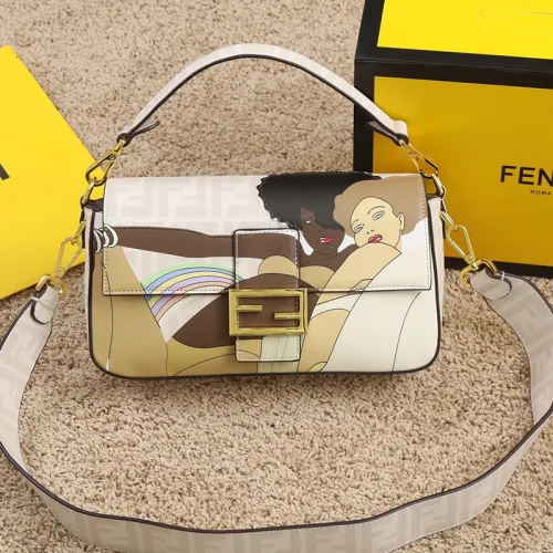 Fendi Womens Bag Shoulder Bags Luxury Brand Baguette bag Fashion Bags for Women with Original Box 8BR600A72VF1AQA