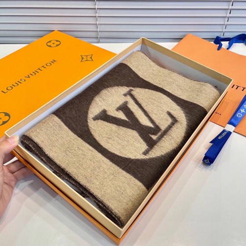 Louis Vuitton Scarves Men Womens Fashion Scarf with Original Box   