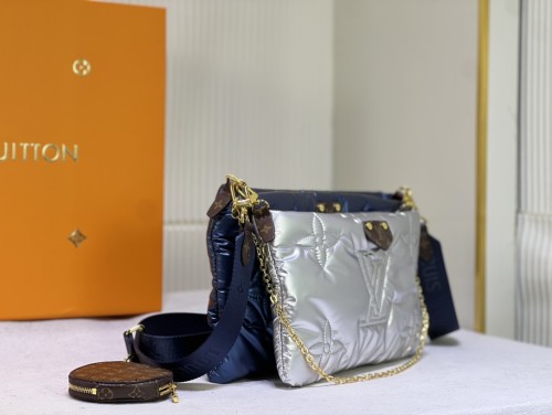 Louis Vuitton Womens Bags Clutch Wallets Luxury Brand Fashion Type Messenger Bags Multi Pochette Accessoires  