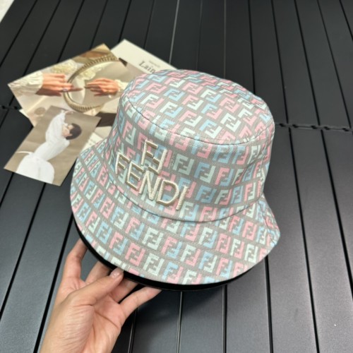 Fendi Men Womens Bucket Hat Luxury Brand Design Fendi Cap with Original Box  