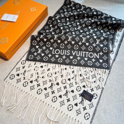 Louis Vuitton Scarves Men Womens Fashion Scarf with Original Box   