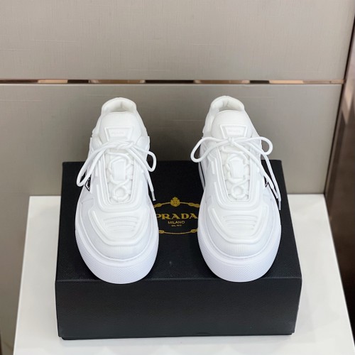 Prada Mens Shoes Casual Luxury Brand Breathable Sneakers with Original Box Thunder Sneaker
