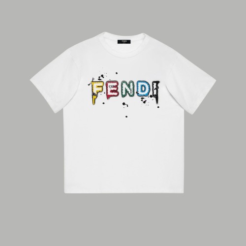 Fendi Luxury Brand Women Mens Short Sleeve T-Shirt   