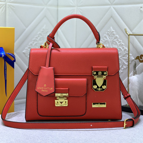 Louis Vuitton Womens Bags Handbags Luxury Brand S Lock Leather Messenger Shoulder Bags M82742