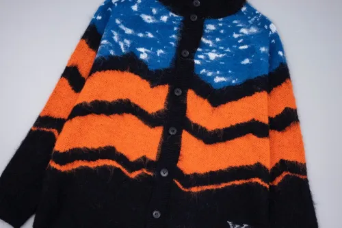 Louis Vuitton Men Womens Sweater Knitwear Luxury Brand Mens Knit Cardigan LV SKI Chunky Wool Cardigan 1AFAN5 Top Quality   