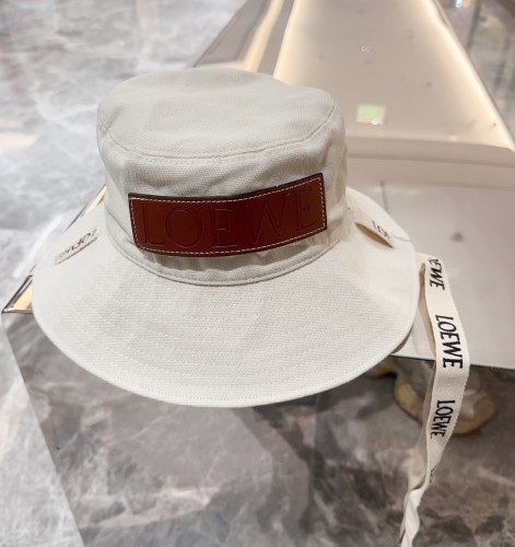 Loewe Men Womens Bucket Hat Luxury Brand Design Loewe Hats Fisherman hat in canvas with Original Box  