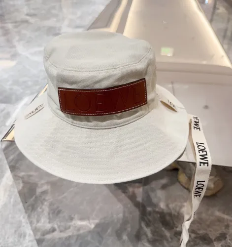 Loewe Men Womens Bucket Hat Luxury Brand Design Loewe Hats Fisherman hat in canvas with Original Box  