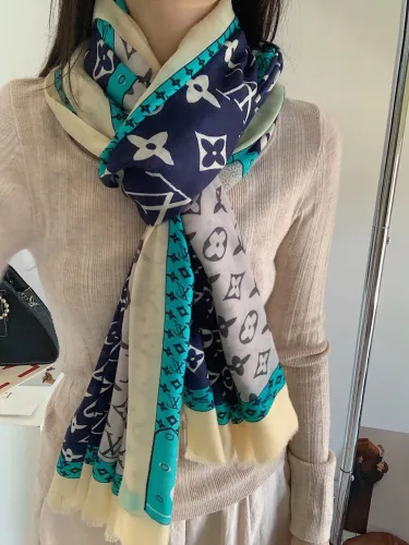 Louis Vuitton Scarves Womens Fashion Scarf with Original Box   