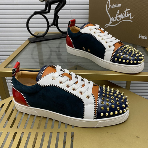 Christian Louboutin Mens Shoes Sneakers Luxury Brand Red Bottom Design Sports Footwears with Original Box