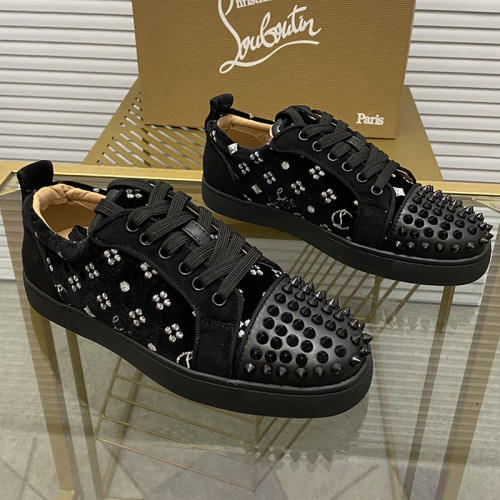 Christian Louboutin Mens Shoes Sneakers Luxury Brand Red Bottom Design Sports Footwears with Original Box