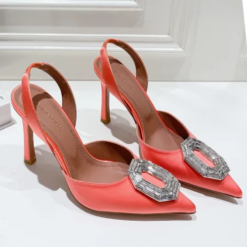 Amina Muaddi Womens Shoes Sandals Slippers Luxury Brand Fashion Pumps for Women with Original Box
