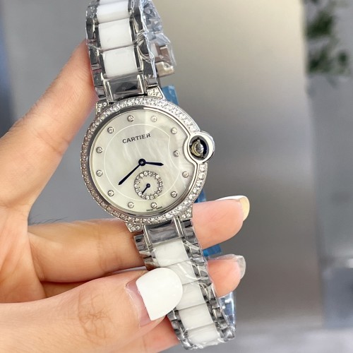 Cartier Womens Watch Luxury Brand Design Fashion Type with Original Box