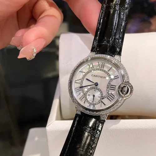 Cartier Womens Watch Luxury Brand Design Fashion Type with Original Box