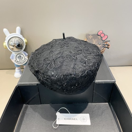 Chanel Womens Hats Luxury Brand Beret Hat with Original Box  