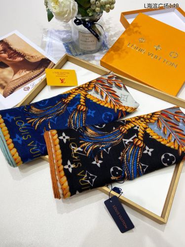 Louis Vuitton Scarves Womens Fashion Scarf with Original Box   