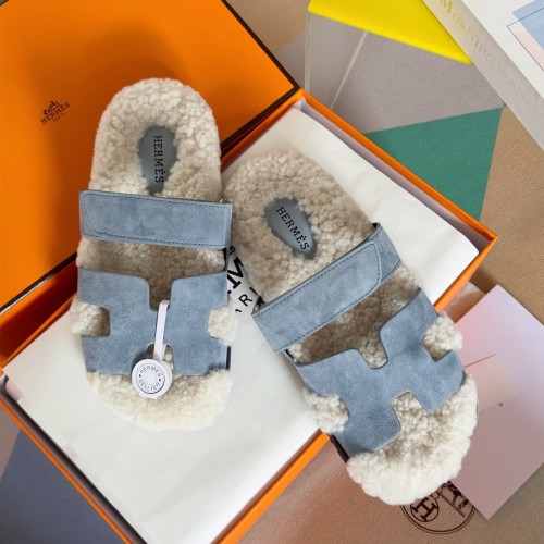 Hermes Womens Mens Unisex Shoes Winter Wool Extra Slippers Sandals Casual Fashion Sandals Luxury Brand with Original Box Whatsapp 