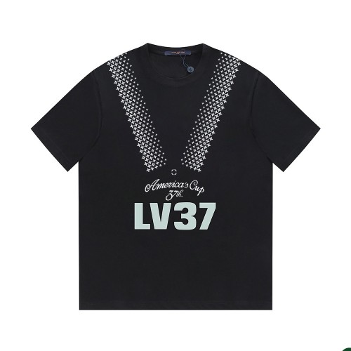 Louis Vuitton Luxury Brand Men Womens Short Sleeve T-Shirt   