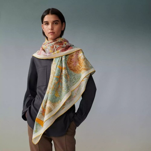 Hermes Scarves Womens Fashion Scarf Shawl 252