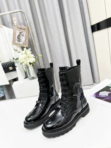 Louis Vuitton Women Shoes Boots Luxury Brand ANKLE BOOT TERRITORY FLAT RANGER with Original Box 1AABC8