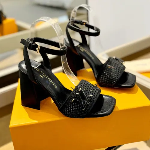 Louis Vuitton Womens Shoes Sandals High Heel 8cm Luxury Brand with Original Box  