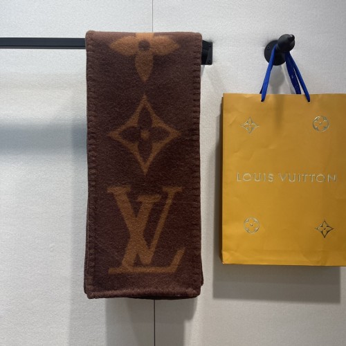 Louis Vuitton Scarves Men Womens Fashion Scarf with Original Box   