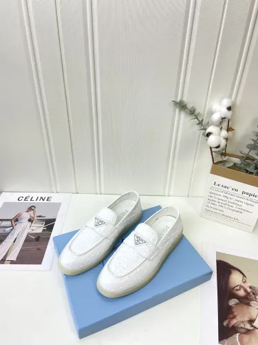 Prada Womens Shoes Casual Luxury Brand Fashion Loafers for Women with Original Box Whatsapp 