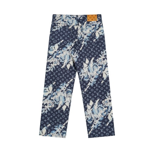 Louis Vuitton Luxury Brand Women Mens Pant Jeans   