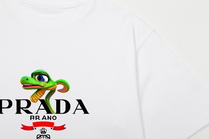 Prada Luxury Brand Men Womens Short Sleeve T-Shirt T shirts   