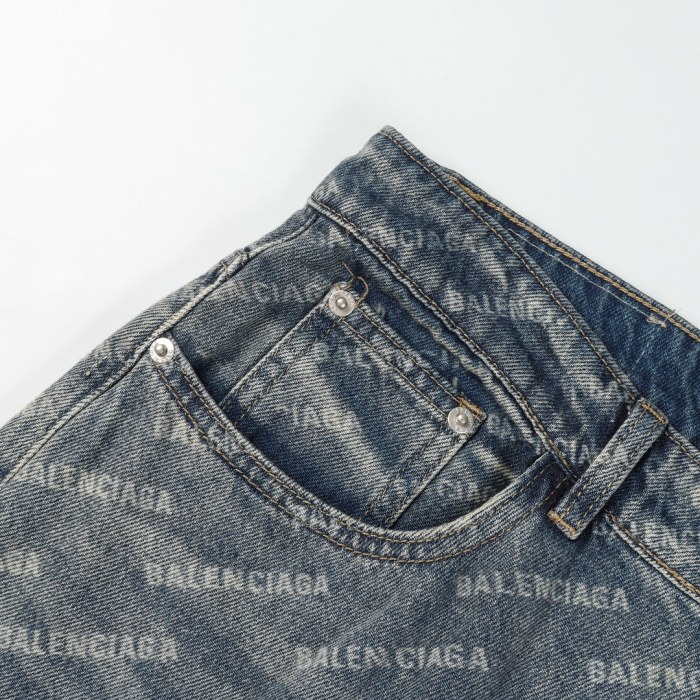 Balenciaga Luxury Brand Women Mens Pant Jeans with Original Box   