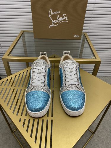 Christian Louboutin Mens Shoes Sneakers Luxury Brand Red Bottom Design Sports Footwears with Original Box
