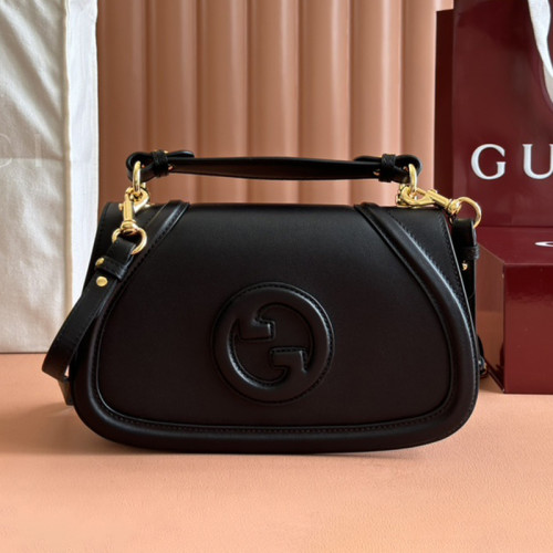 Gucci Womens Bags Shoulder Messenger Bag Luxury Brand GG GUCCI BLONDIE SMALL TOP HANDLE BAG with Original Box ‎815714 AAEC2 1000