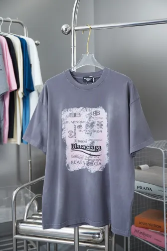 Balenciaga Luxury Brand Women Mens Short Sleeve T-Shirt   