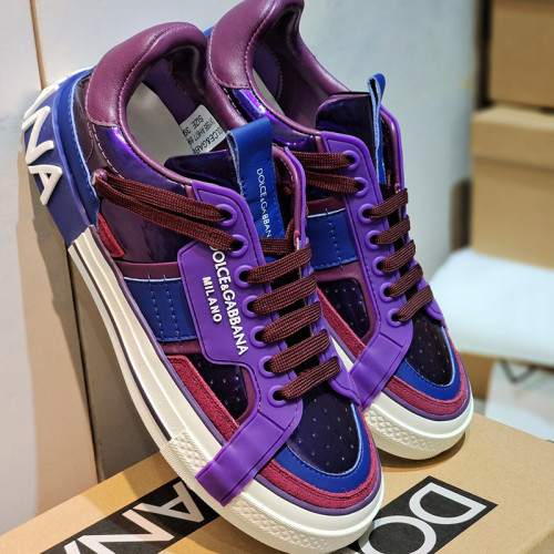 Dolce&Gabbana Men Shoes Sneakers Luxury Brand Calfskin Custom 2.Zero sneakers in Mixed Materials CS1973AQ7128S453 with Original Box