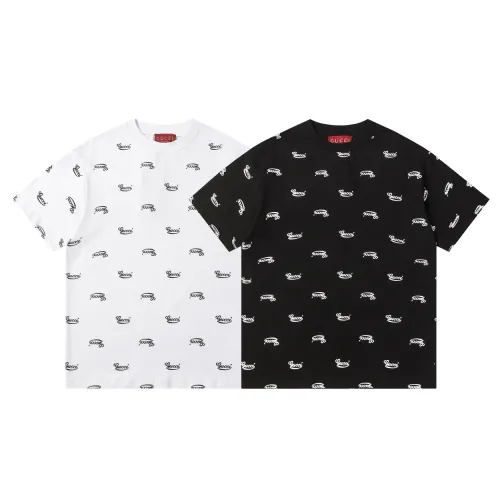 Gucci Luxury Brand Women Mens Short Sleeve T-Shirt COTTON JERSEY T-SHIRT WITH EMBROIDERY   